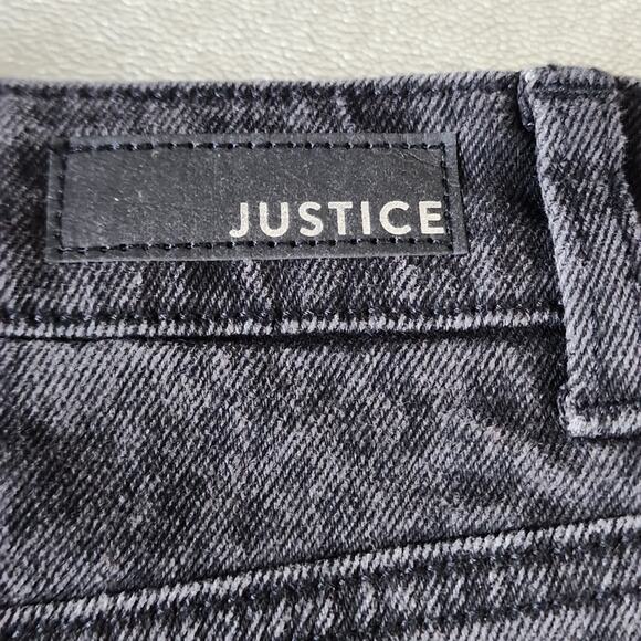 Justice Black/Gray Animal Print Denim Skirt, NWT - Picture 9 of 9